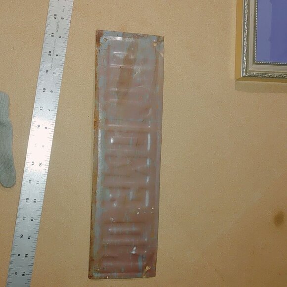 Vintage No Smoking Metal Sign Lansing B Warner Inc Chicago Red  White Decor - Picture 16 of 16